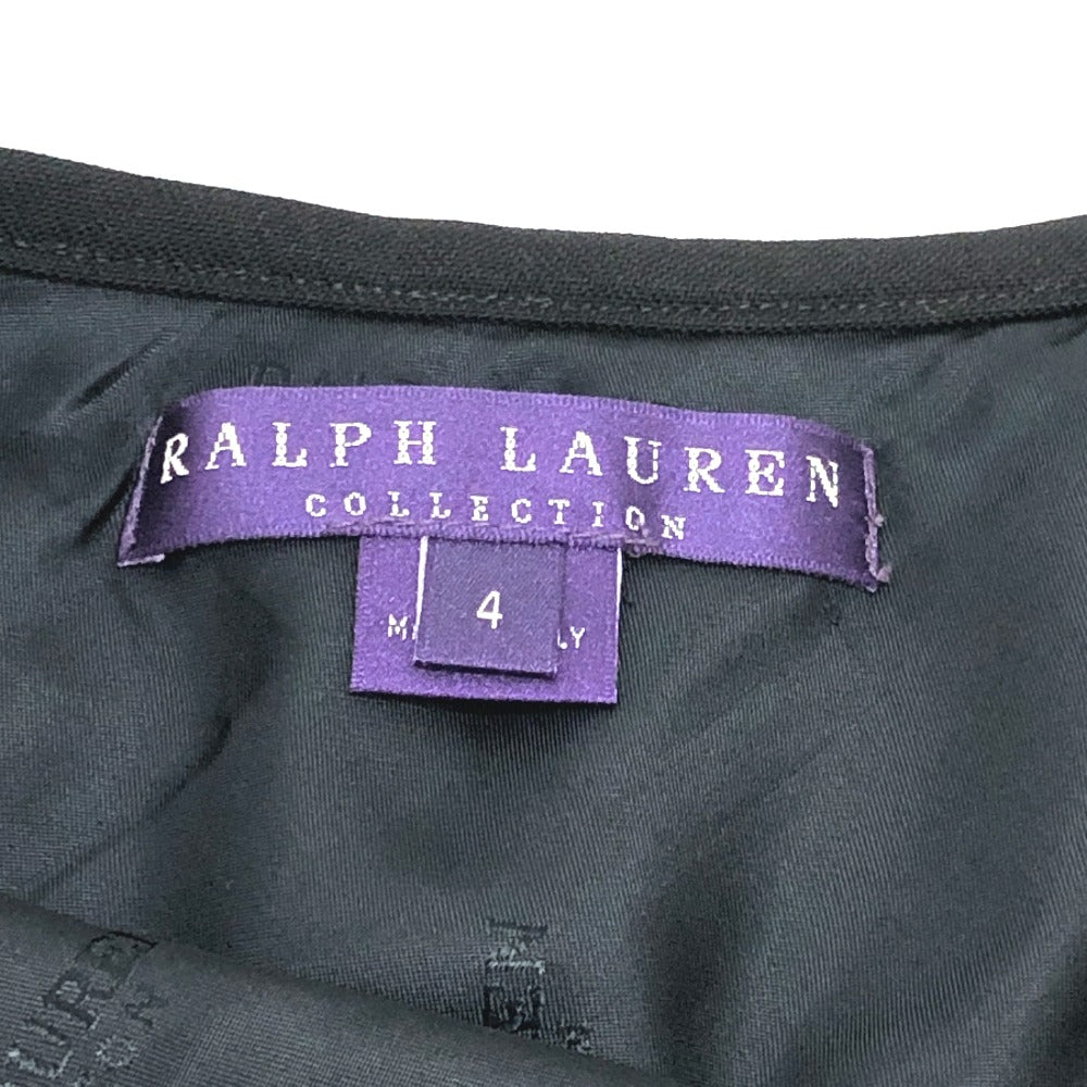 RALPH LAUREN アパレル フレア ひざ下 ボトムス サイドジップ ロングスカート ウール レディース ブラック