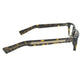 CHROME HEARTS SPLAT-A Tortoiseshell Pattern Non-Prescription Eyeglasses (Fashion Glasses) glasses Plastic Brown Used