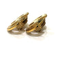 CELINE Vintage Logo Accessories Fashion Jewelry Clip-on Earrings Metal Women's Gold