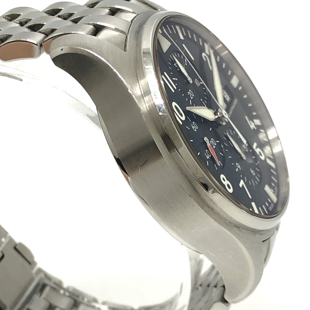 IWC SCHAFFHAUSEN IW377717 Pilot's Watch Petite Prince Day-Date Chronograph Automatic The Little Prince Wristwatch SS Silver Used