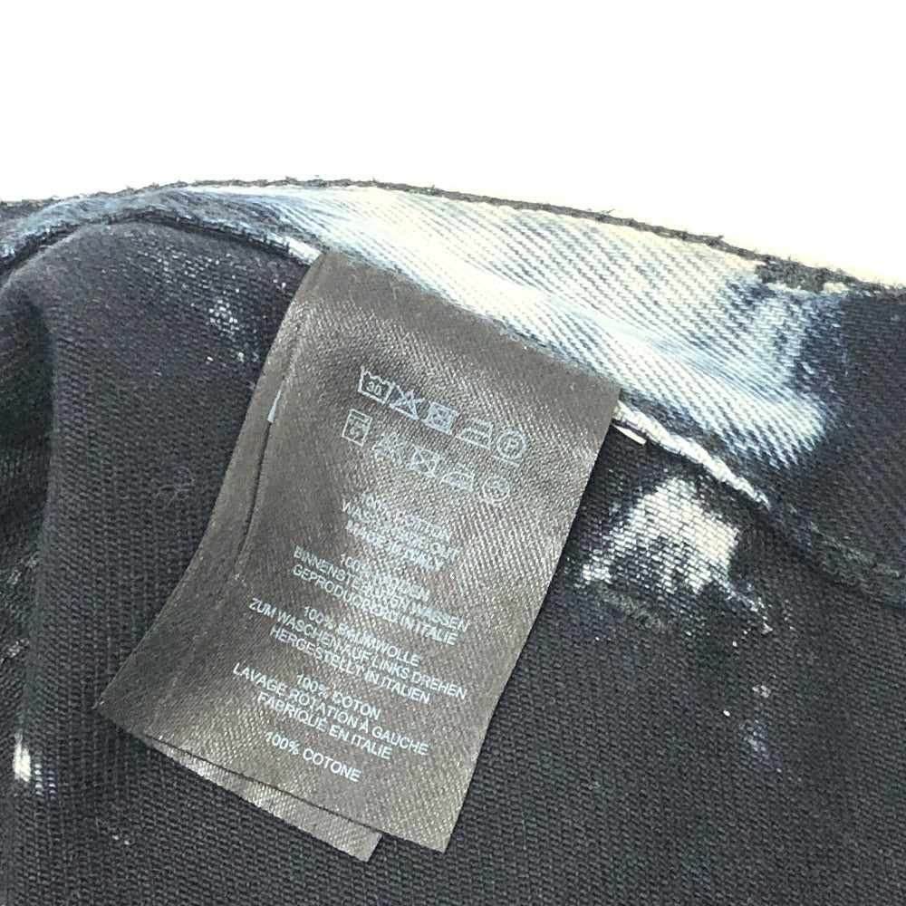 DRIES VAN NOTEN ブリーチ加工 アパレル デニム タイトスカート ボトムス ロングスカート コットン レディース ブラック