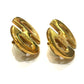 CELINE Vintage Logo Accessories Fashion Jewelry Clip-on Earrings Metal Women's Gold