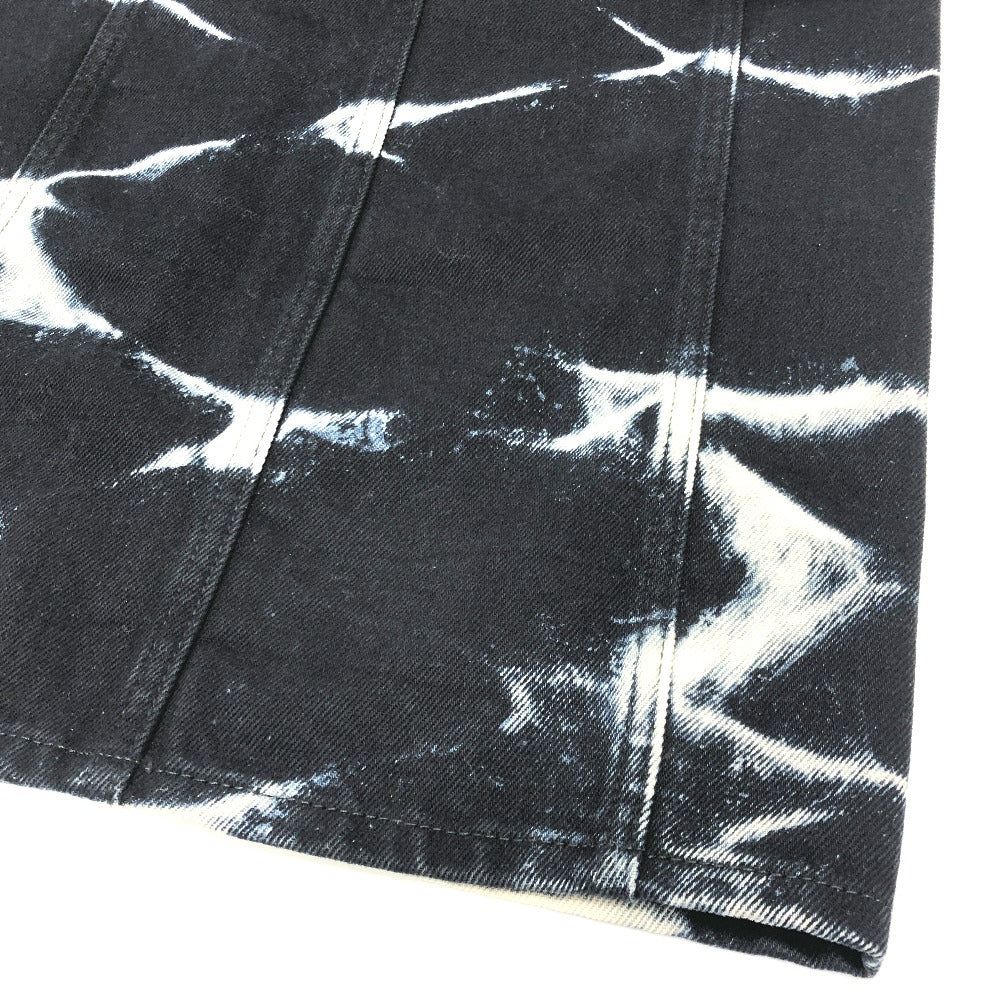 DRIES VAN NOTEN ブリーチ加工 アパレル デニム タイトスカート ボトムス ロングスカート コットン レディース ブラック