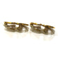 CELINE Vintage Logo Accessories Fashion Jewelry Clip-on Earrings Metal Women's Gold