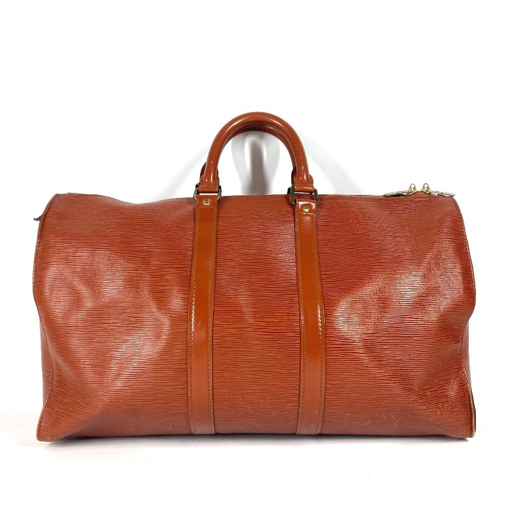LOUIS VUITTON M42973 エピ キーポル45 カバン 旅行カバン ボストンバッグ エピレザー ユニセックス ケニアブラウン ブラウン