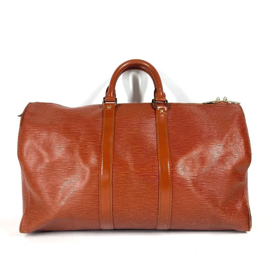 LOUIS VUITTON M42973 エピ キーポル45 カバン 旅行カバン ボストンバッグ エピレザー ユニセックス ケニアブラウン ブラウン
