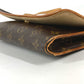 LOUIS VUITTON M51852 Monogram Pochette Twin GM - 2-way bag (clutch bag, mini bag, shoulder bag) - Monogram canvas - unisex - brown
