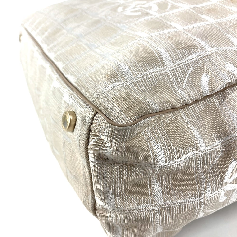 CHANEL A15825 ニュートラベルラインGM ニュートラベルライン GM トートバッグ 肩掛け カバン ショルダーバッグ レザー/ナイロン レディース ベージュ