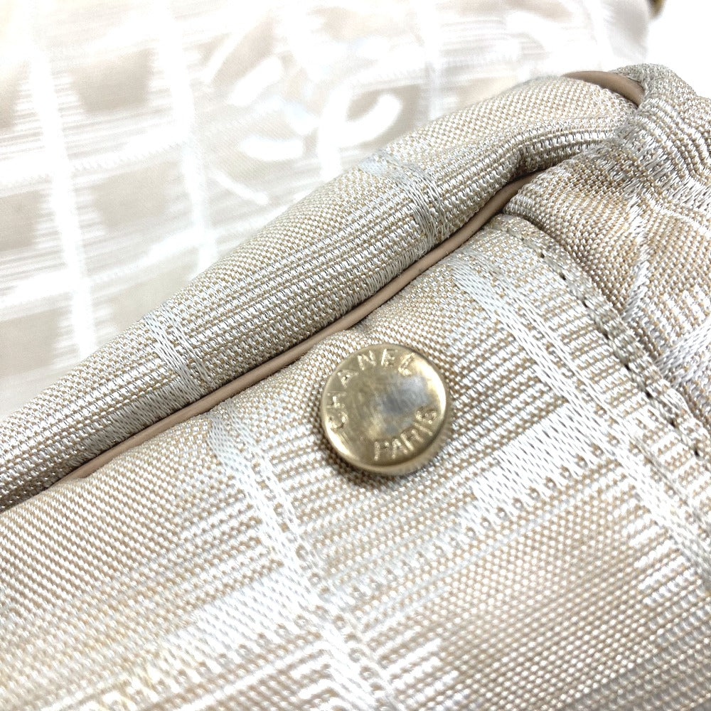 CHANEL A15825 ニュートラベルラインGM ニュートラベルライン GM トートバッグ 肩掛け カバン ショルダーバッグ レザー/ナイロン レディース ベージュ