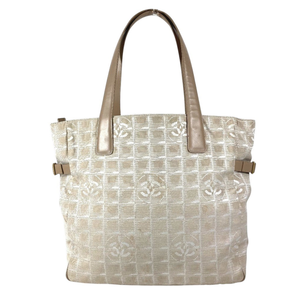 CHANEL A15825 ニュートラベルラインGM ニュートラベルライン GM トートバッグ 肩掛け カバン ショルダーバッグ レザー/ナイロン レディース ベージュ