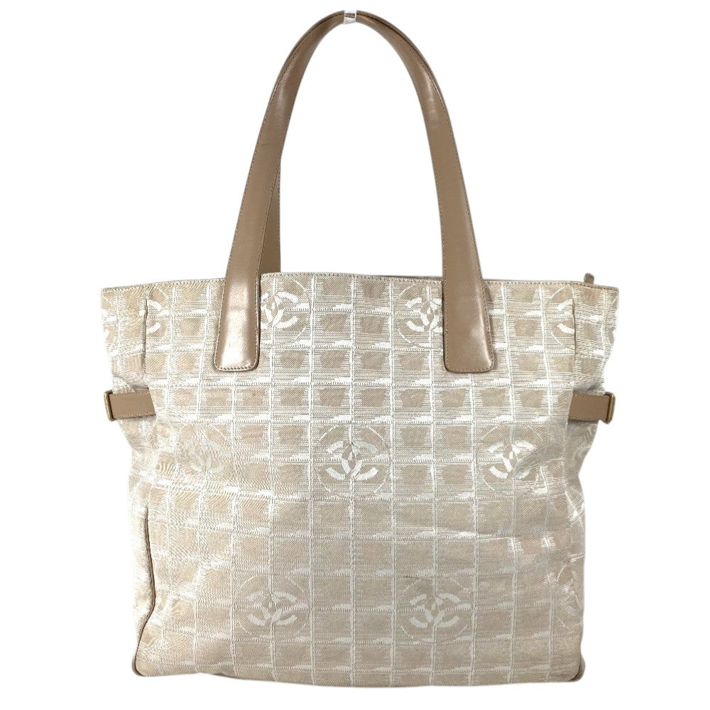 CHANEL A15825 ニュートラベルラインGM ニュートラベルライン GM トートバッグ 肩掛け カバン ショルダーバッグ レザー/ナイロン レディース ベージュ