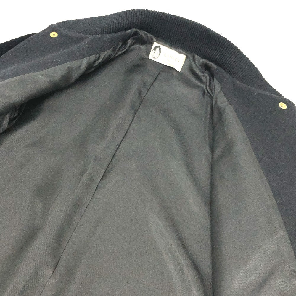 LANVIN JA726K 3613 オーバーサイズ バーシティジャケット スタジャン アウター コート ブルゾン ウール レディース ブラック