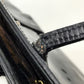 DOLCE&amp;GABBANA BB1564 Logo Plate Bag Shoulder Bag Tote Bag Patent Leather Women's Black
