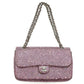 CHANEL Las Vegas Bellagio Exclusive CC Coco Mark Swarovski Double Chain Shoulder Bag Swarovski Women's Pink