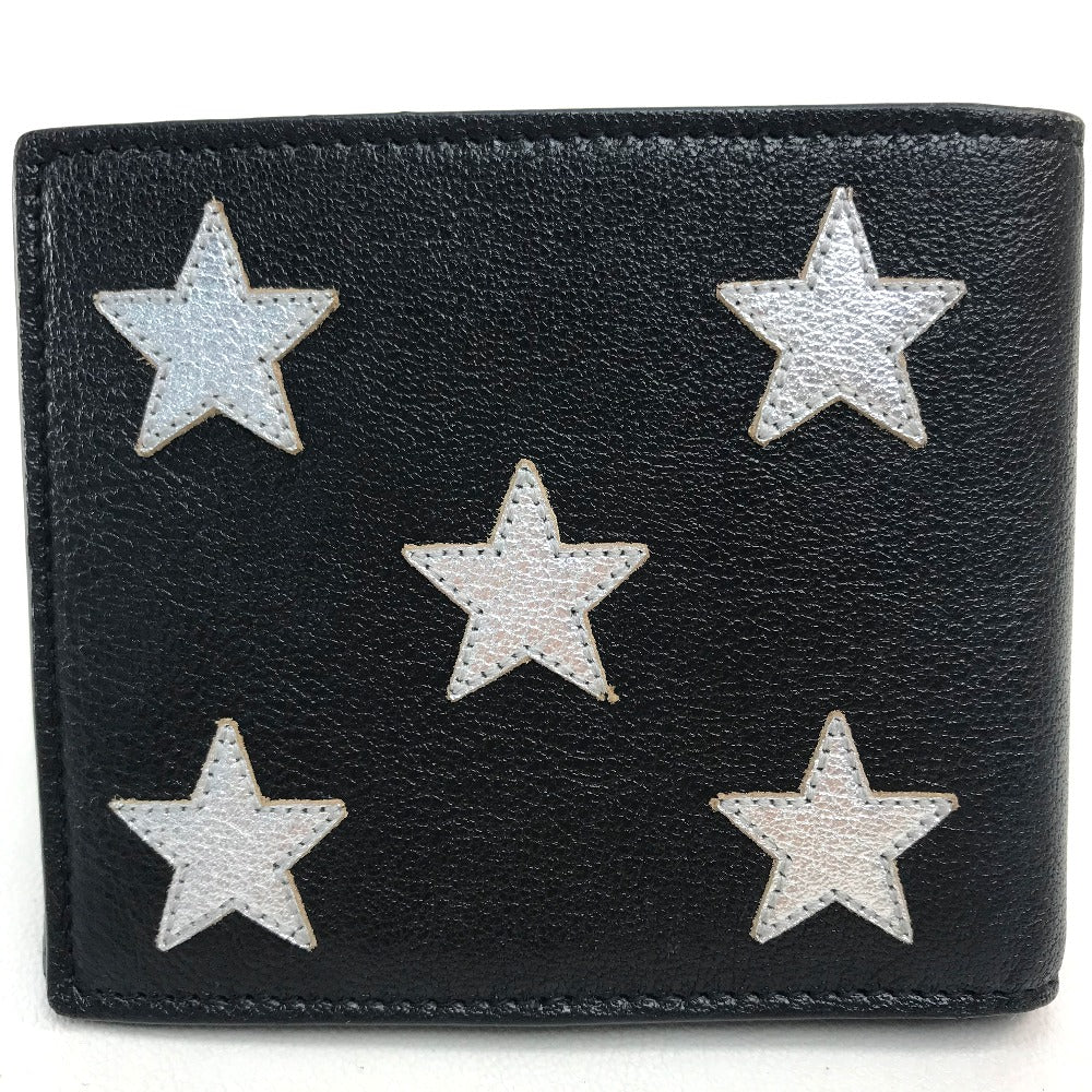 SAINT LAURENT PARIS 361320 スター パッチワーク レザー メンズ ブラック ブラック×シルバー