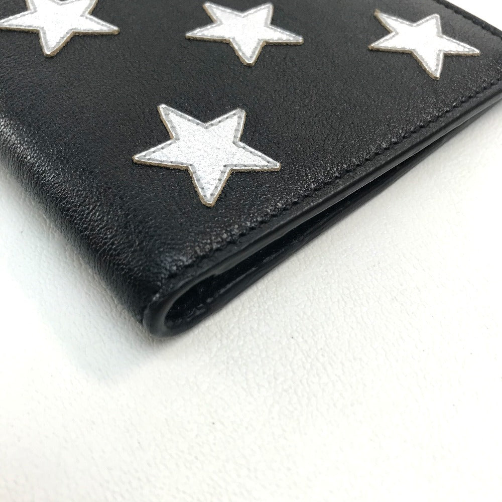SAINT LAURENT PARIS 361320 スター パッチワーク レザー メンズ ブラック ブラック×シルバー