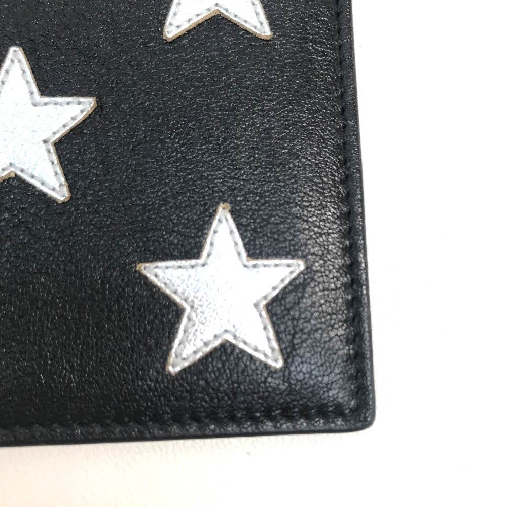 SAINT LAURENT PARIS 361320 スター パッチワーク レザー メンズ ブラック ブラック×シルバー