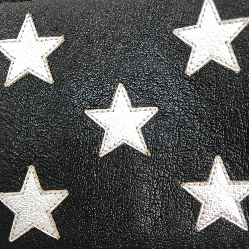 SAINT LAURENT PARIS 361320 スター パッチワーク レザー メンズ ブラック ブラック×シルバー