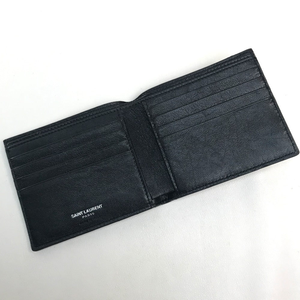 SAINT LAURENT PARIS 361320 スター パッチワーク レザー メンズ ブラック ブラック×シルバー