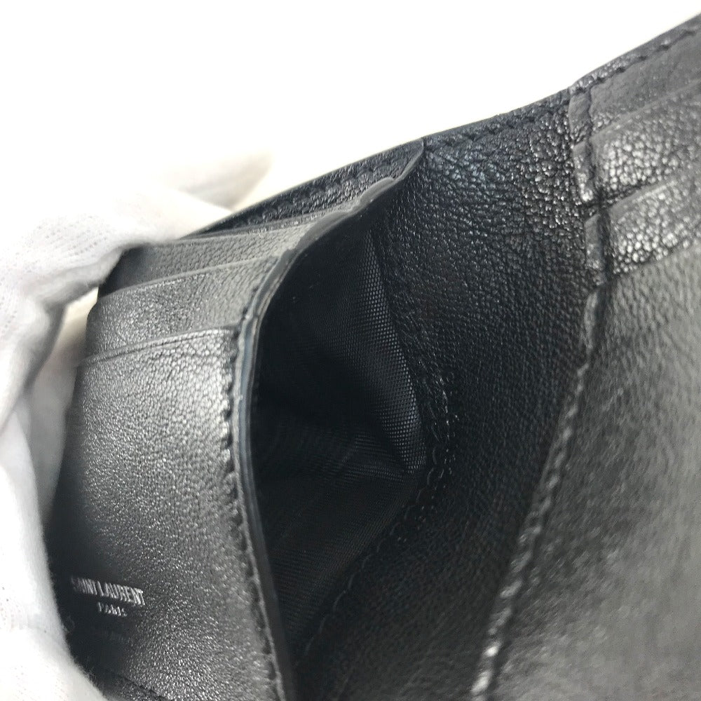 SAINT LAURENT PARIS 361320 スター パッチワーク レザー メンズ ブラック ブラック×シルバー