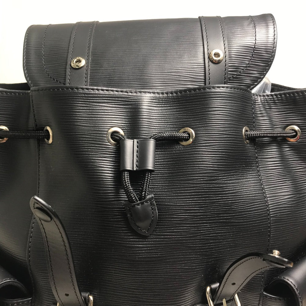 LOUIS VUITTON M50159 Epi Christopher PM Backpack, Epi Leather, Men's, Black