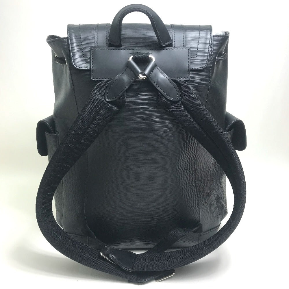 LOUIS VUITTON M50159 Epi Christopher PM Backpack, Epi Leather, Men's, Black