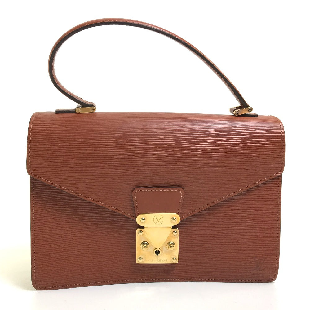 LOUIS VUITTON M52133 エピ コンコルド カバン ビジネスバッグ ハンドバッグ エピレザー レディース ブラウン