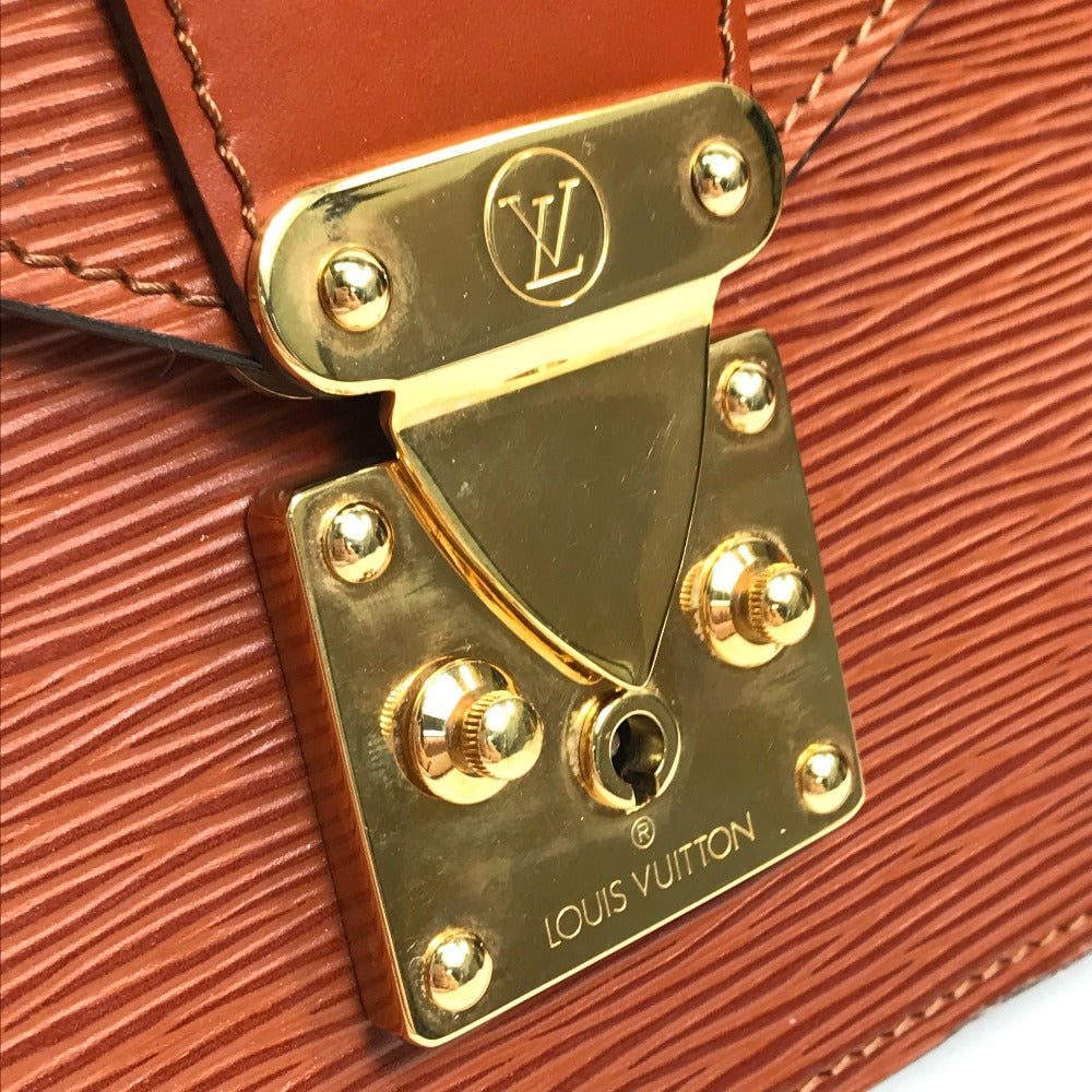 LOUIS VUITTON M52133 エピ コンコルド カバン ビジネスバッグ ハンドバッグ エピレザー レディース ブラウン