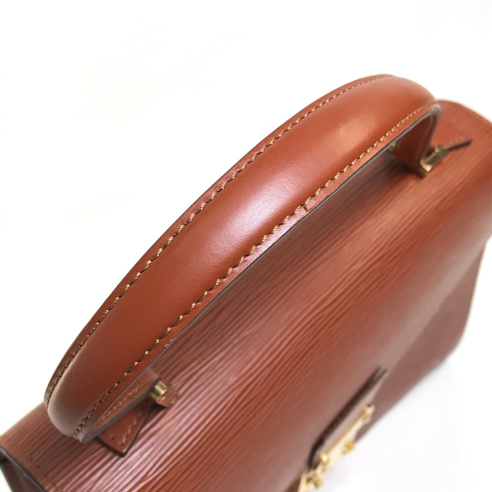 LOUIS VUITTON M52133 エピ コンコルド カバン ビジネスバッグ ハンドバッグ エピレザー レディース ブラウン