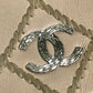 CHANEL CC Coco Mark Matelasse Design Chain Wallet Shoulder Bag Long Wallet Women's Beige Lambskin
