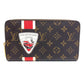 LOUIS VUITTON M66553 Monogram China Run Zippy Organizer Long Wallet in Monogram Canvas, Men's, Brown