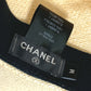 CHANEL CC Coco Mark Grosgrain Ribbon 19V Straw Hat, Women's, Beige