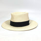 CHANEL CC Coco Mark Grosgrain Ribbon 19V Straw Hat, Women's, Beige