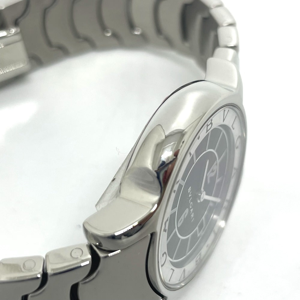 BVLGARI ST29S Solotempo Quartz Date Watch, Stainless Steel, Women's, Silver