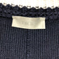 Dior 033M630AT171 Logo Shawn Stüssy Long Sleeve Knit Sweater, Men's, Navy and White