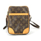 LOUIS VUITTON M45266 モノグラム ダヌーブ 斜め掛け ポシェット カバン ショルダーバッグ モノグラムキャンバス レディース ブラウン