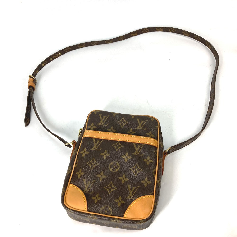 LOUIS VUITTON M45266 モノグラム ダヌーブ 斜め掛け ポシェット カバン ショルダーバッグ モノグラムキャンバス レディース ブラウン