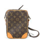 LOUIS VUITTON M45266 モノグラム ダヌーブ 斜め掛け ポシェット カバン ショルダーバッグ モノグラムキャンバス レディース ブラウン
