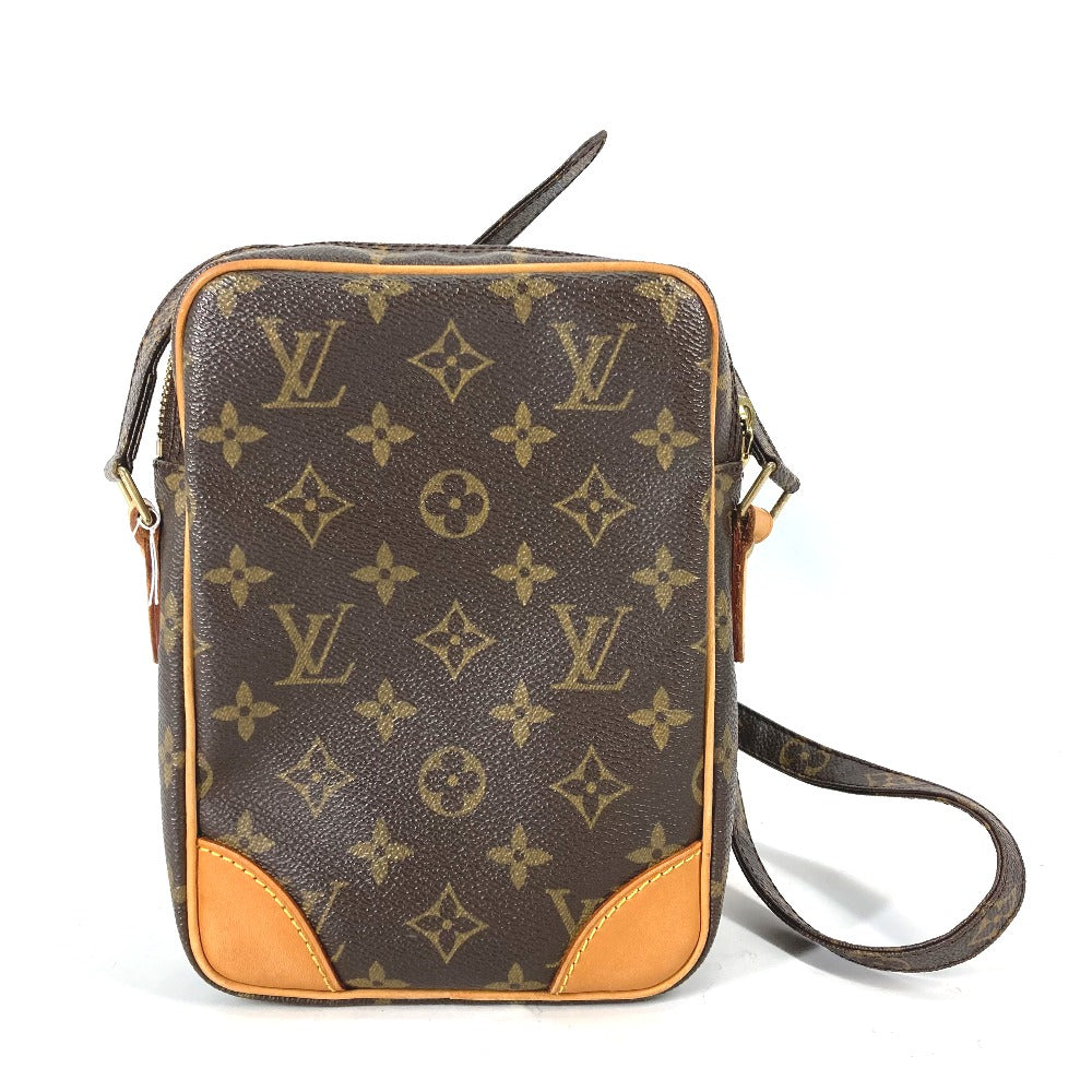 LOUIS VUITTON M45266 モノグラム ダヌーブ 斜め掛け ポシェット カバン ショルダーバッグ モノグラムキャンバス レディース ブラウン