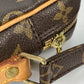 LOUIS VUITTON M45266 モノグラム ダヌーブ 斜め掛け ポシェット カバン ショルダーバッグ モノグラムキャンバス レディース ブラウン