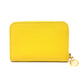 HERMES Chaine d'Ancre Zip Ango IC Case, Pass Case, Wallet, Card Case, Evercolor, Unisex, Yellow