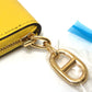 HERMES Chaine d'Ancre Zip Ango IC Case, Pass Case, Wallet, Card Case, Evercolor, Unisex, Yellow