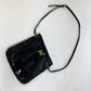 Salvatore Ferragamo EE-21-E196 Vara Patent Leather Crossbody Flat Bag Shoulder Bag in Black