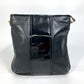 Salvatore Ferragamo EE-21-E196 Vara Patent Leather Crossbody Flat Bag Shoulder Bag in Black