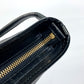 Salvatore Ferragamo EE-21-E196 Vara Patent Leather Crossbody Flat Bag Shoulder Bag in Black