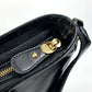 Salvatore Ferragamo EE-21-E196 Vara Patent Leather Crossbody Flat Bag Shoulder Bag in Black