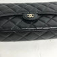 CHANEL AP2096 ココマーク フォンケースウォレット CC マトラッセ チェーンウォレット 斜め掛け カバン 長財布 ショルダーバッグ ラムスキン レディース ブラック