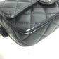 CHANEL AP2096 ココマーク フォンケースウォレット CC マトラッセ チェーンウォレット 斜め掛け カバン 長財布 ショルダーバッグ ラムスキン レディース ブラック