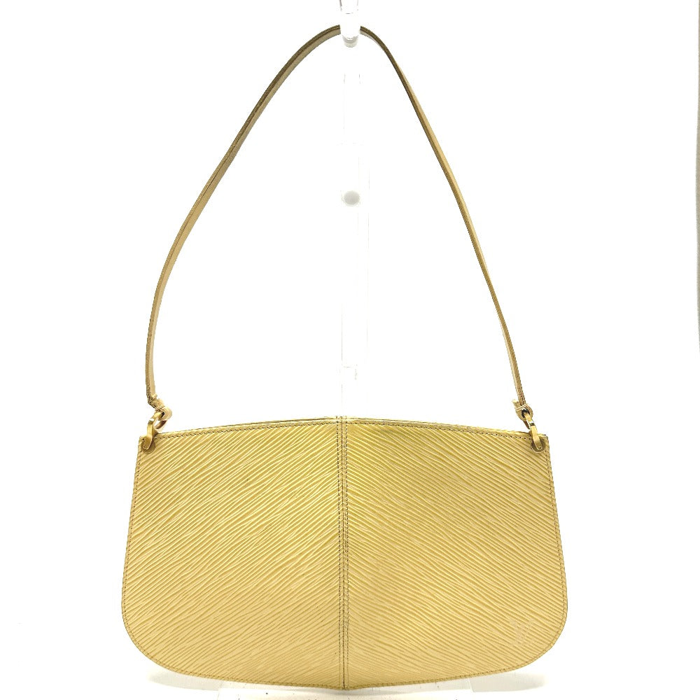 LOUIS VUITTON M5262A Epi Demilune Pochette Shoulder Bag in Vanilla Beige Epi Leather