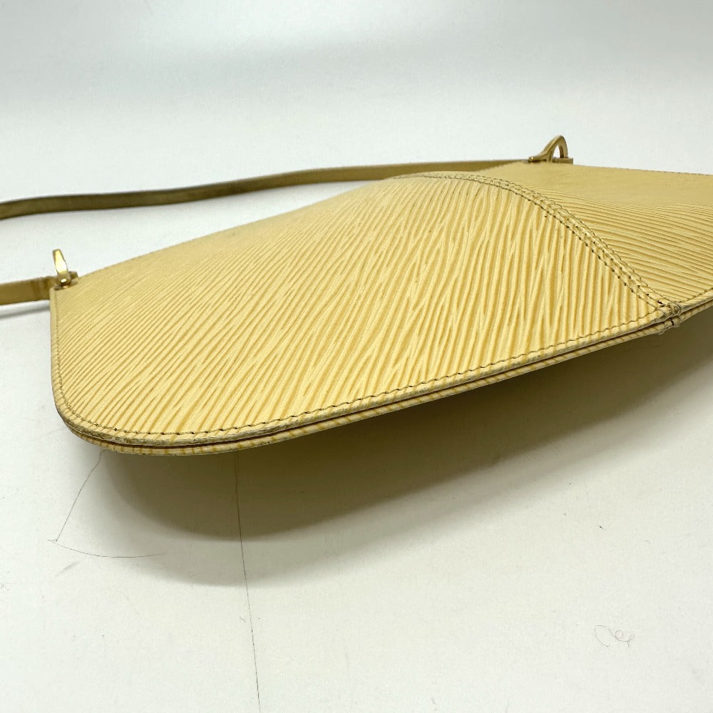 LOUIS VUITTON M5262A Epi Demilune Pochette Shoulder Bag in Vanilla Beige Epi Leather